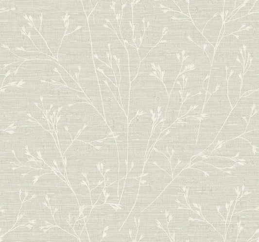 Seabrook Withington Branch Lace Wallpaper