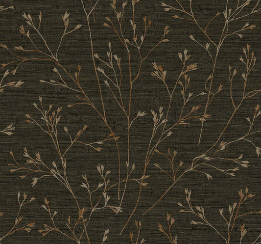 Seabrook Withington Branch Coffee Wallpaper