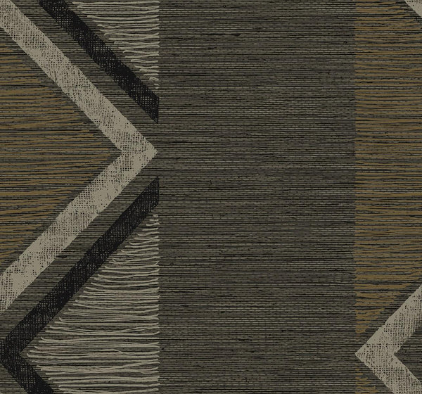 seabrook beswick chevron roasted coffee wallpaper