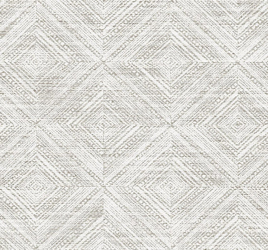 Seabrook Leigh Diamond Fog Wallpaper