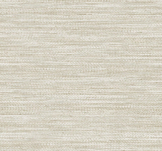 Seabrook Hollinwood Weave Sand Wallpaper