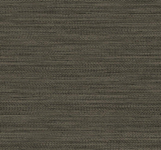 Seabrook Hollinwood Weave Coffee Wallpaper