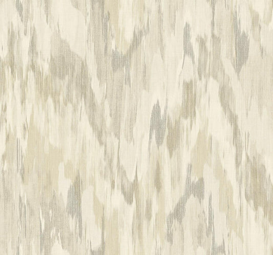 Seabrook Bowdon Watercolor Stringcloth Brownrice Wallpaper