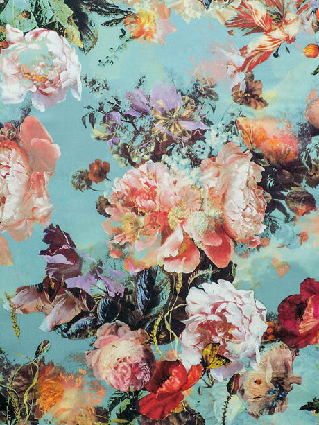 scalamandre botanique bleuet fabric - scala h03459-001