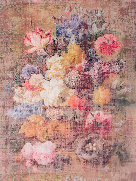 scalamandre still life printed velvet vintage fabric - scala n4stil-001