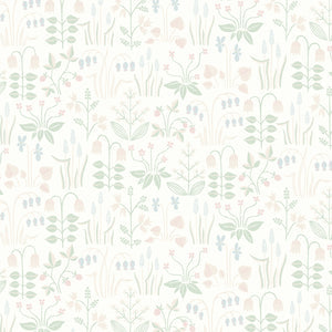 Schumacher - Strawberry Field - Ivory - 7217 - Wallpaper