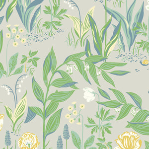 schumacher - spring garden - leaf multi - 7220 - wallpaper
