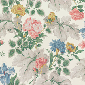 schumacher - carnation garden mural - multi - 7236 - wallpaper