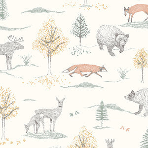 Schumacher - Up North - Ivory - 7479 - Wallpaper
