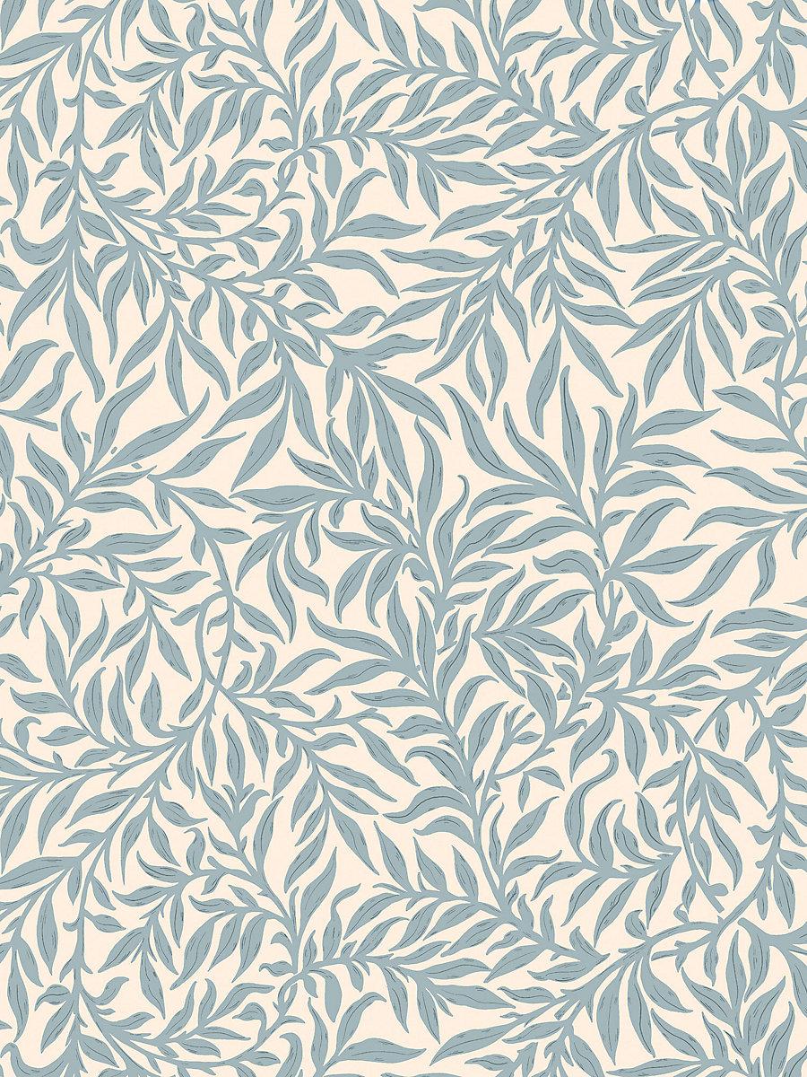 willow wallcovering scalamandre misty blue