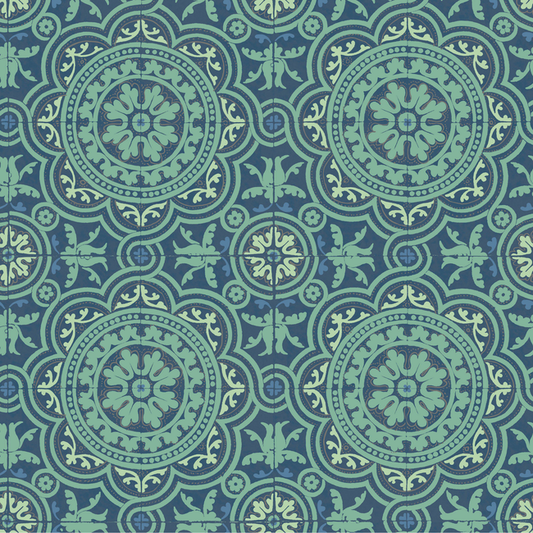 Cole & Son - Piccadilly - Teal And Gold - 94/8043.CS.0
