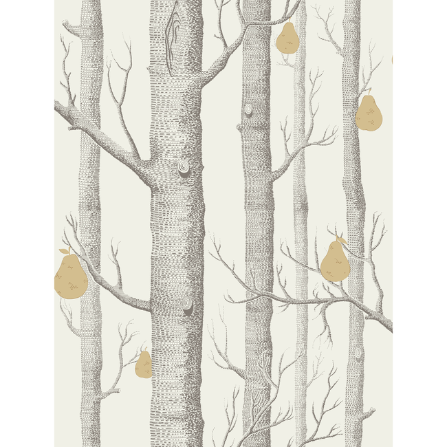 Cole & Son - Woods & Pears - Charcl/Lin/Gld - 95/5032.CS.0