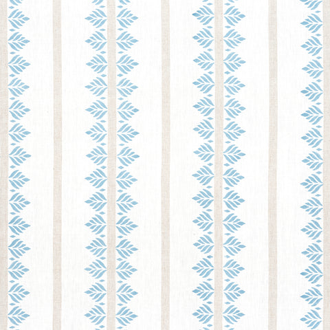Anna French AF15103 Fern Stripe Spa Blue Fabric