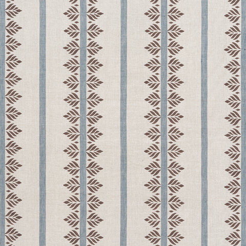 anna french af15106 fern stripe brown and slate fabric