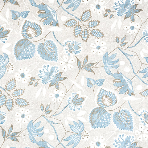Anna French AF15114 Indienne Hazel Spa Blue Fabric
