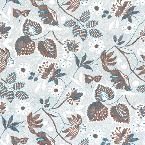 Anna French AF15117 Indienne Hazel Brown and Slate Fabric