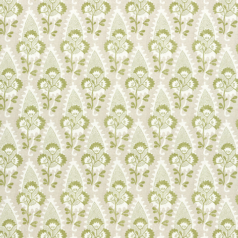 Anna French AF15121 Cornwall Green and Beige Fabric
