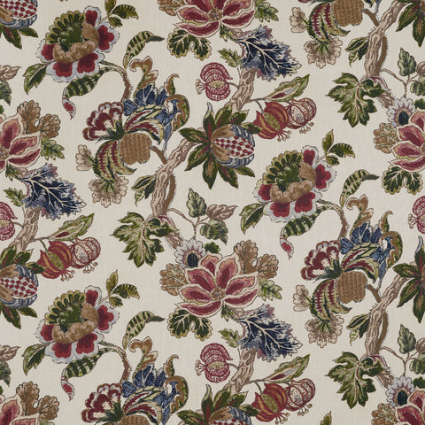 anna french af16139 stockbridge apricot and slate fabric
