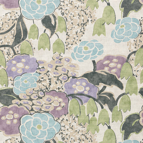 Anna French AF23101 Laura Lavender and Green Fabric
