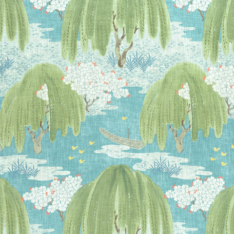 Anna French AF23109 Willow Tree Turqiuose Fabric