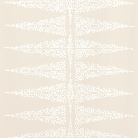 Anna French AF24541 Ellery Stripe White on Beige Fabric