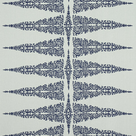 anna french af24548 ellery stripe navy on soft teal fabric