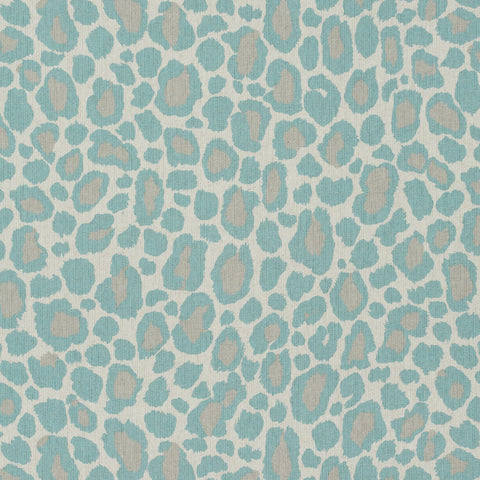 Anna French AF72977 African Leopard Aqua Fabric