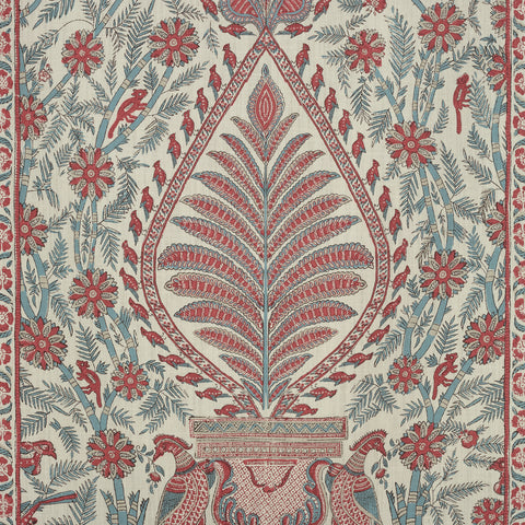 Anna French AF78726 Palampore Red and Blue Fabric