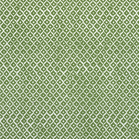 Anna French AF9629 Petit Arbre Green on White Fabric