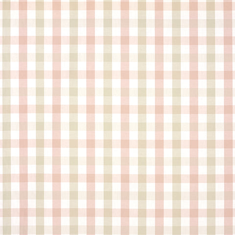 Anna French AW15149 Saybrook Check Pink and Beige Fabric