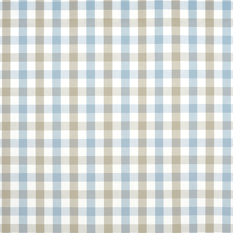 Anna French AW15151 Saybrook Check Spa Blue and Beige Fabric