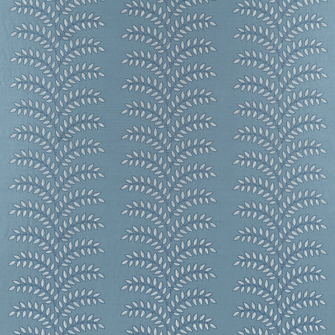 Anna French AW16101 Frondescence Embriodery Blue Fabric