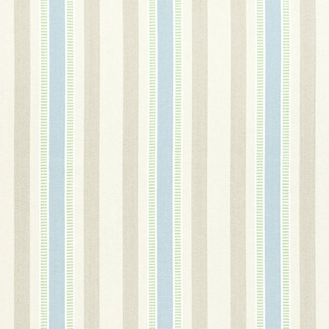 Anna French AW23151 Dearden Stripe Beige and Blue Fabric
