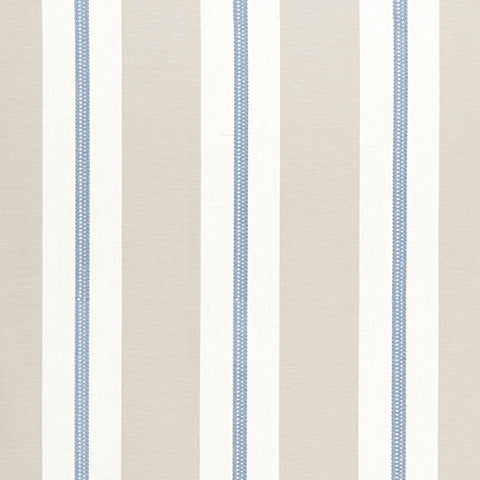 Anna French AW24531 Alden Stripe Embroidery Sky Fabric