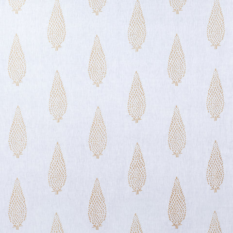 anna french aw73009 manor embroidery gold on white fabric