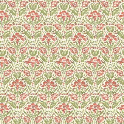 Iris Meadow - Pink/Green - G P & J Baker - BW45101.1.0