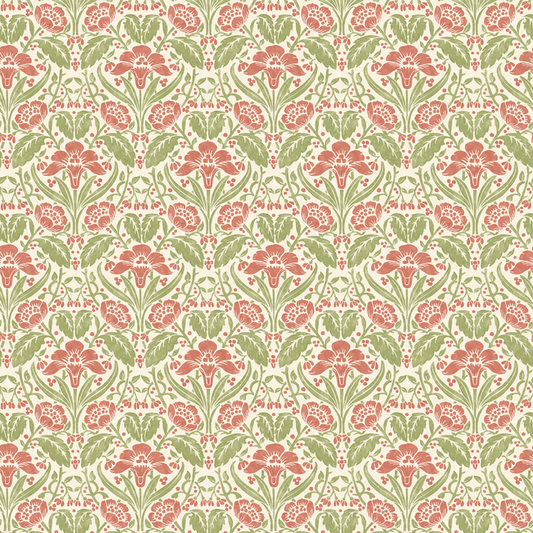 Iris Meadow - Pink/Green - G P & J Baker - BW45101.1.0