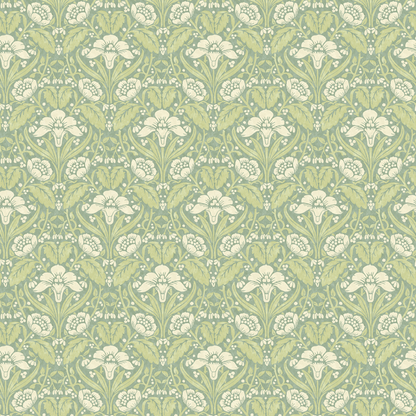 Iris Meadow - Aqua/Green - G P & J Baker - BW45101.3.0
