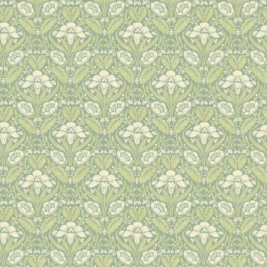 Iris Meadow - Aqua/Green - G P & J Baker - BW45101.3.0