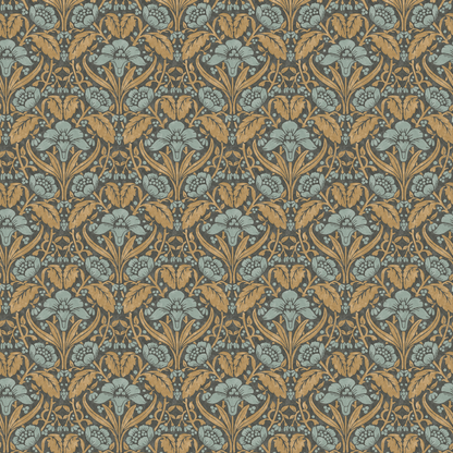 Iris Meadow - Aqua/Ochre - G P & J Baker - BW45101.6.0