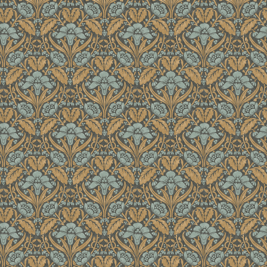 Iris Meadow - Aqua/Ochre - G P & J Baker - BW45101.6.0