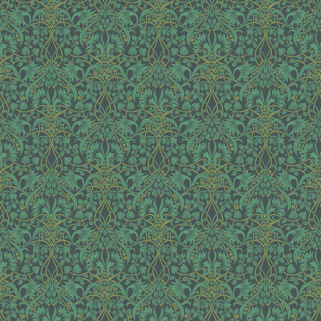 Fritillerie - Indigo/Teal - G P & J Baker - BW45102.5.0