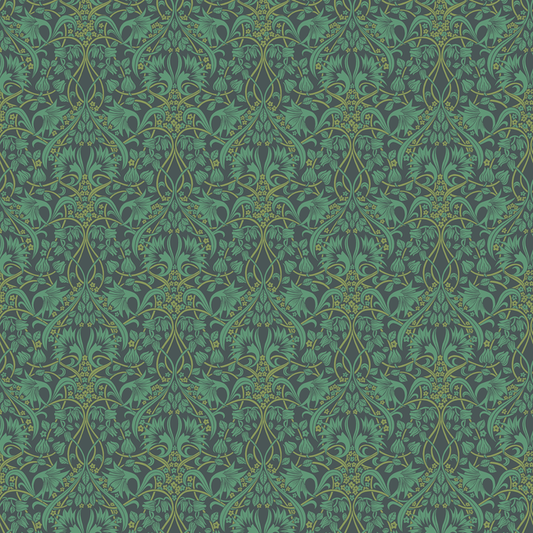 Fritillerie - Indigo/Teal - G P & J Baker - BW45102.5.0