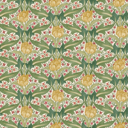 Tulip & Jasmine - Red/Green - G P & J Baker - BW45104.1.0