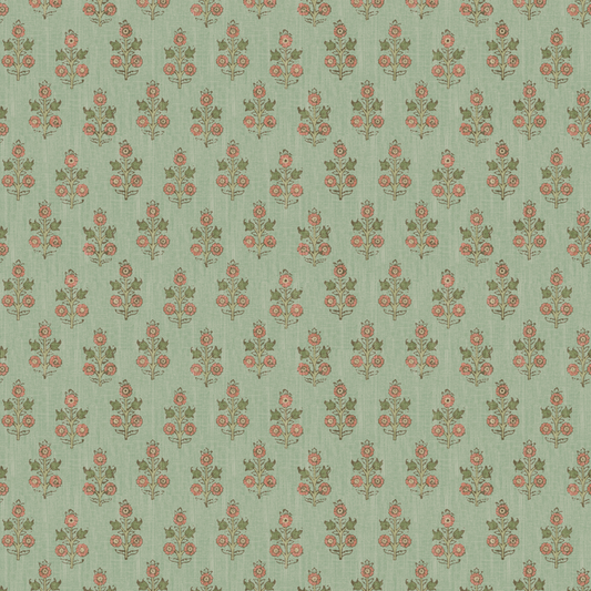 Poppy Sprig - Aqua/Blush - G P & J Baker - BW45117.6.0
