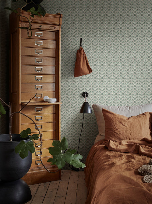beata moss green - s10236 - sandberg wallpaper