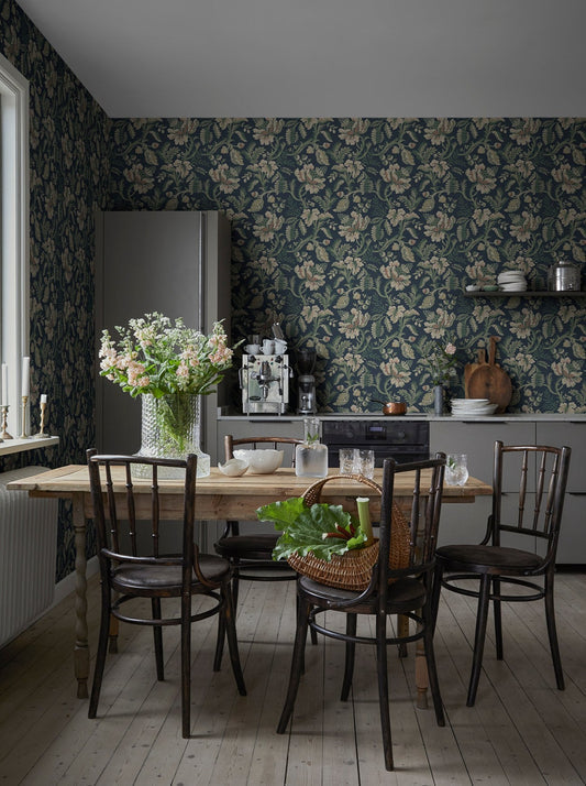 daphne midnight blue - s10240 - sandberg wallpaper