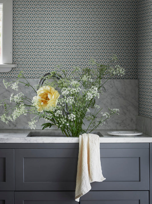 hugo misty blue - s10244 - sandberg wallpaper
