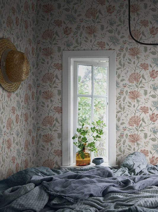 Annabelle Terracotta - S10261 - Sandberg Wallpaper