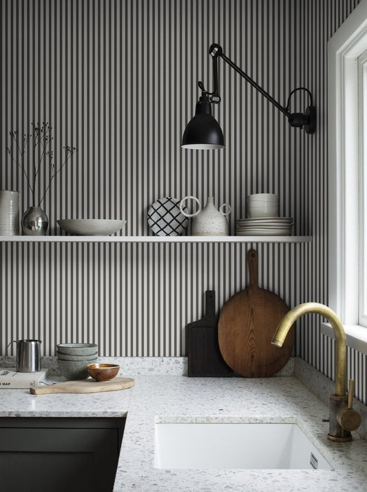Estelle, Graphite - 826-81 - Sandberg Wallpaper